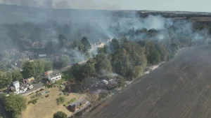 Stourbridge: Four Taken To Hospital As Emergency Crews Battle Wildfires In West Midlands